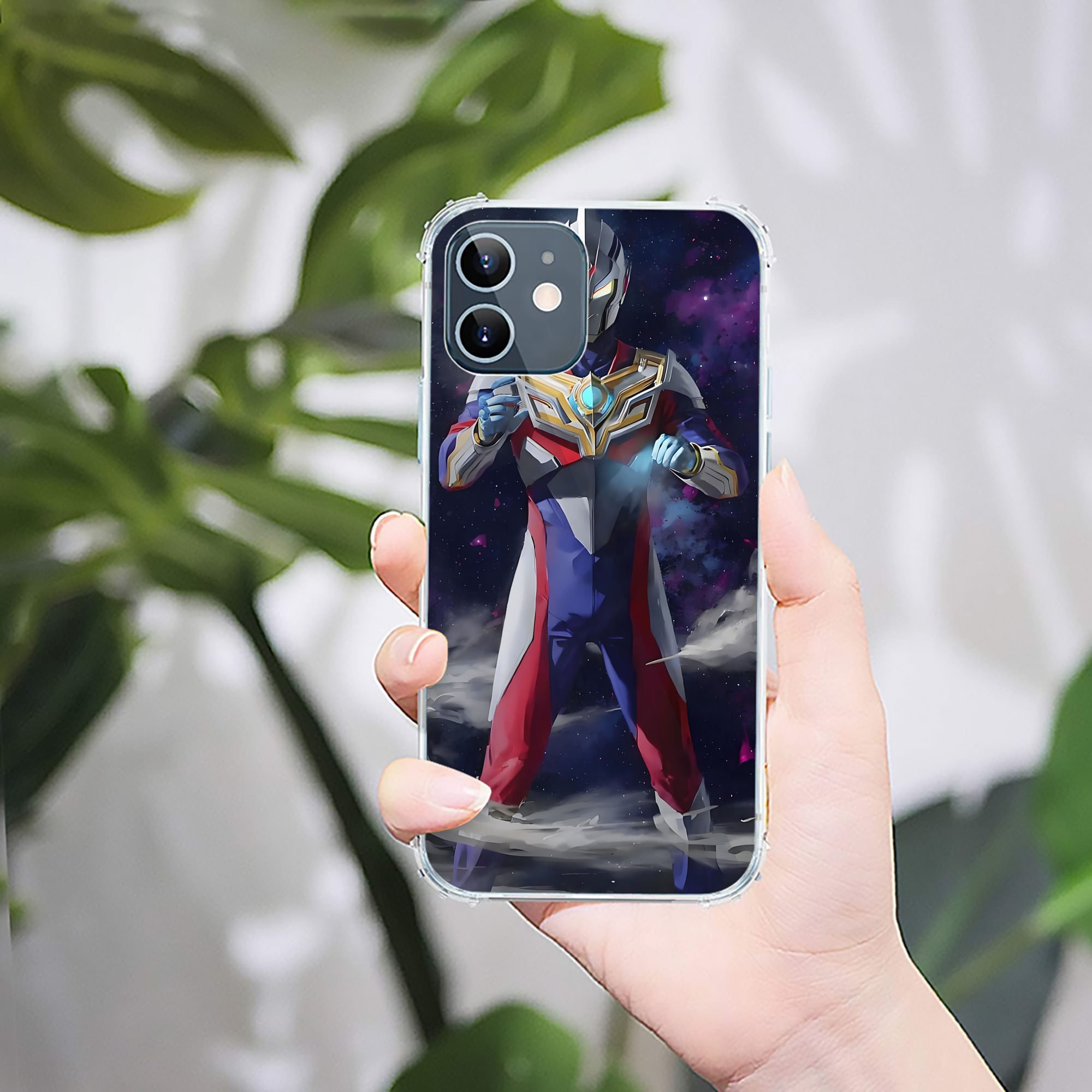 （画像用） ウルトラマン Ultraman 【iPhone 12シリーズ対応】透明スマホケース（クリアソフトケース）